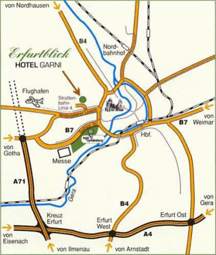Hotel Erfurtblick Экстерьер фото